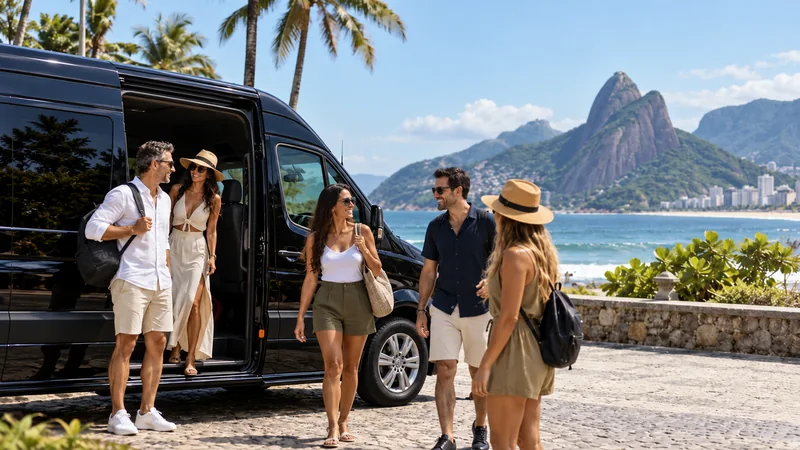 Fretamento de turismo — Mercedes-Benz Sprinter executiva preta, imagem ilustrativa